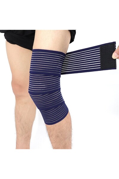 Flippy Elastic Brace for Foot/Hand, Velcro, 7.5 x 180 cm, Nylon, Blue