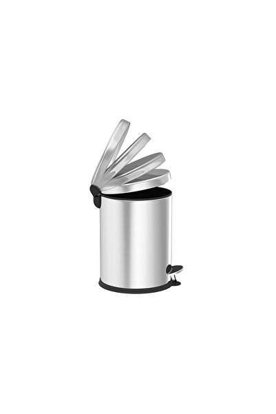 İzmir Fırça Luna 5 Lt. Stainless Steel Pedal Trash Can - Soft Close - 4100559578