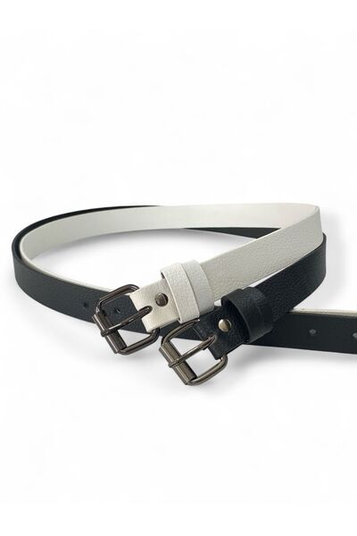 Gesa Ince Old Money Set of 2 Black and White Belts