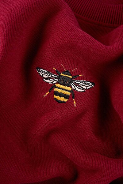 WWF Market Arı SuperSoft Sweatshirt - Bordo