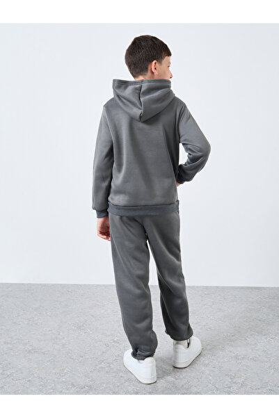 Styli Solid Hoodie with Pocket and Joggers Set