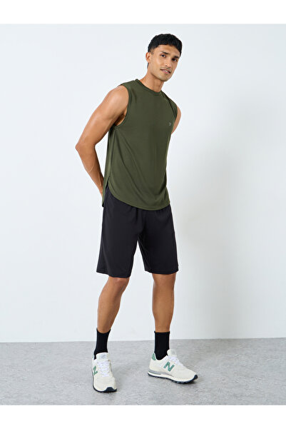 Styli Breathable Knit Mesh Tank with Side Slit