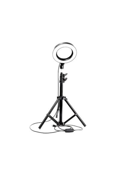 stuffix Lampa circulara LED Ring 15 inch, inaltime reglabila, conectare USB, ...