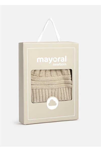 MAYORAL Baby Girl Hat Gloves Set Beige 9930