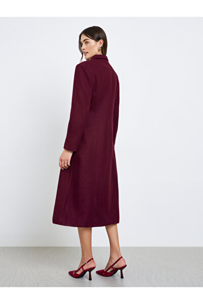 Styli Regular Fit Belted Maxi Wool Coat