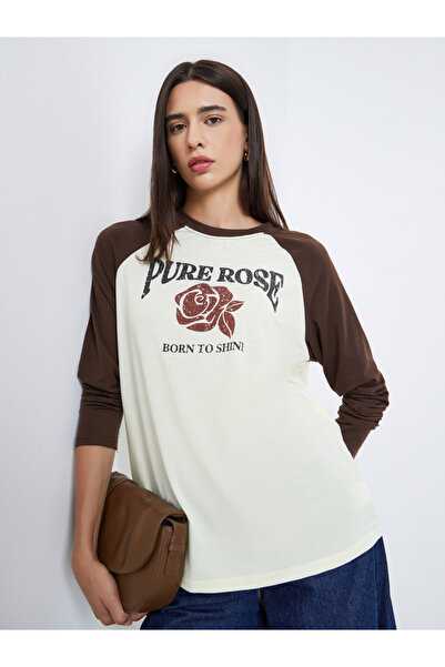 Styli Women Color Block Regular Fit T-Shirt