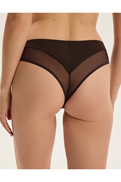 ESOTIQ Women's Thong Panties with Mesh Details Elegant & Comfortable | Cleary