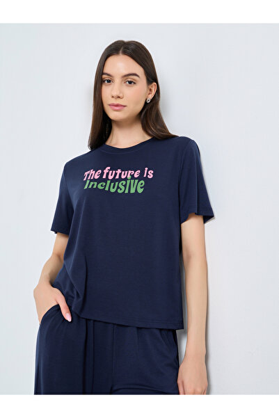 Take Two By Styli Slogan Print Short Sleeve Top and Joggers Co-Ords