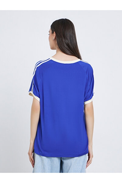 Take Two By Styli Navy Blue Oversized V-Neck T-Shirt