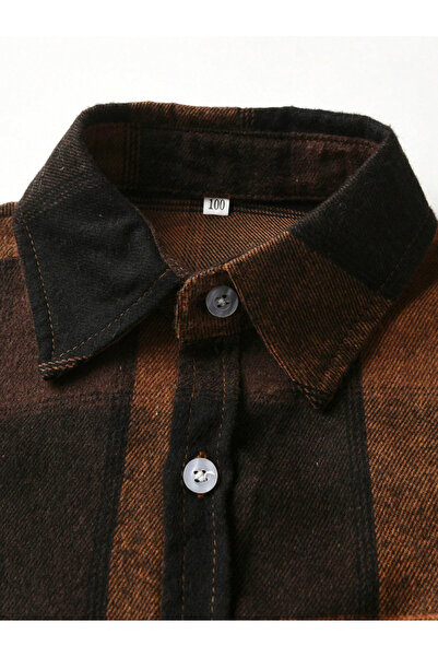 Take Two By Styli Boys Checked Button Front Shirt