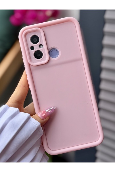 Go Aksesuar Redmi 12C Uyumlu Mat Lansman Parmak İzi Bırakmaz Esnek Silikon Kılıf