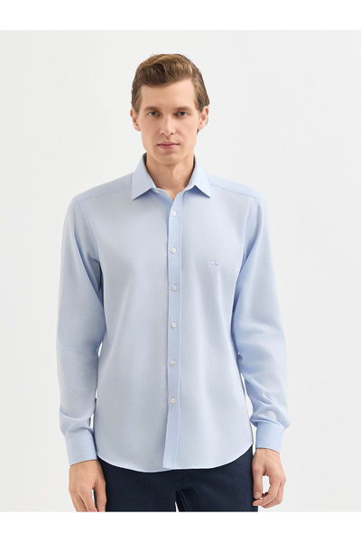 Karaca Erkek Slım Fıt Gömlek-Açık Mavi