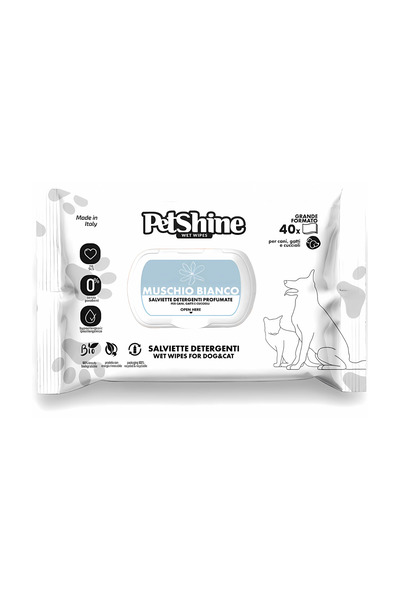 petshine مناديل مبللة برائحة الفراولة البيضاء من Pet Shine - 3 قطع