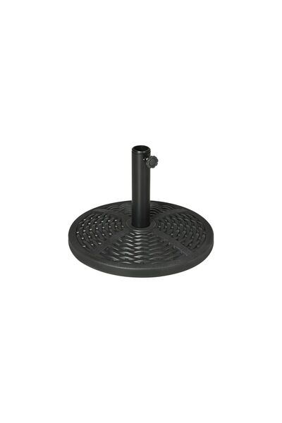 Mercaton Umbrella Stand 38-48 mm, Round, HDPE, Black, 45×33 cm