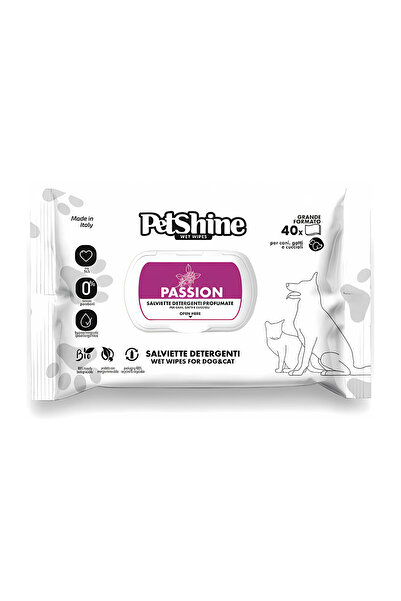 petshine مناديل مبللة برائحة باشن من بيت شاين - 3 قطع