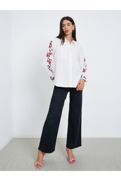 Take Two By Styli Floral Print Regular Fit Buttoned Shirt