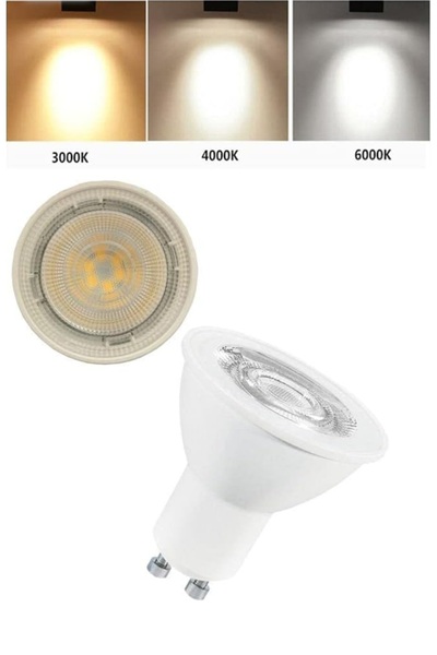 Osram 10 ADET 4.5W (50W) GU10 Duylu 2700Kelvin Sarı Işık 350Lümen F Enerji Led Spot Ampul
