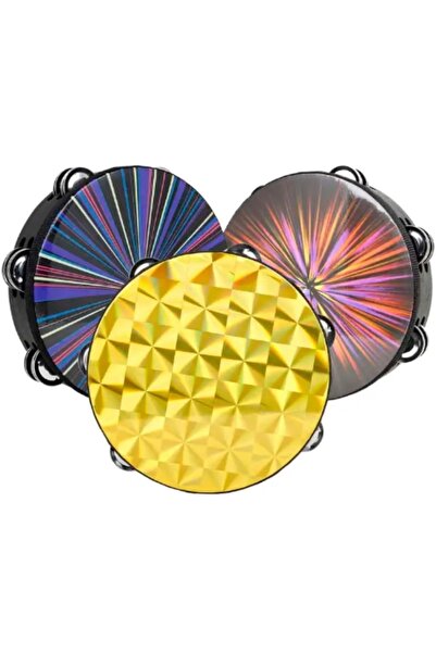 MegArya 8-Inch Row Tambourine – Handheld Drum for Adults & Kids