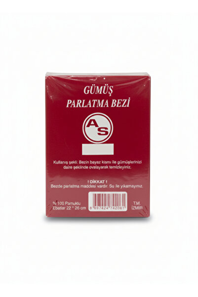 As Kuyumcu Altın Parlatma Bezi 2'li - Takı Temizleme Bezi 20X25 cm