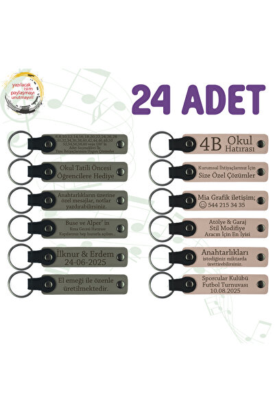 miawiki سلسلة مفاتيح جلدية مع اسم مكتوب، بنفسجي وأزرق داكن، مجموعة من 24 قطعة...