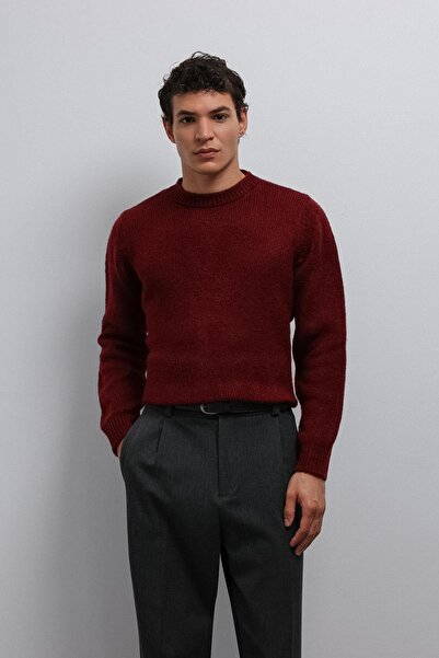 Antioch Burgundy Soft Textured Men's Sweater