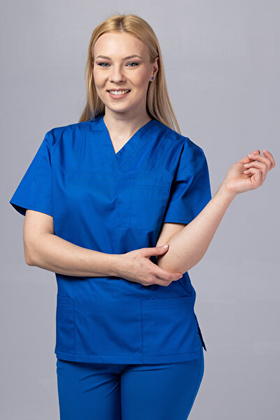 OEM Medical suit Women DER KLASSIK, Blouse and pants, Navy blue