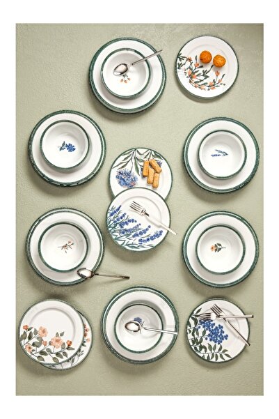 Porland Flower Garden Yemek İkram Ve Kahvaltı Takımı 30 Parça