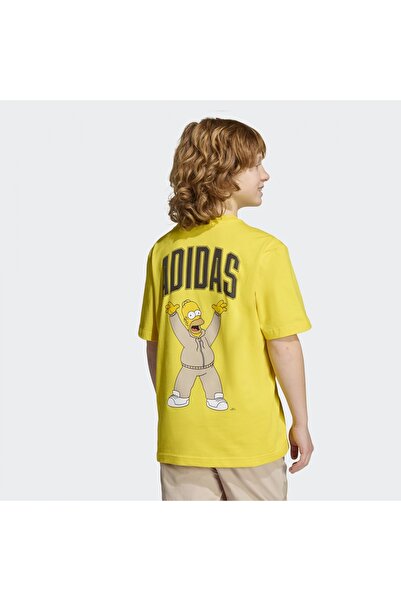 adidas Τυπωμένο κίτρινο μπλουζάκι για αγόρια JM0818 J SIM GFX T