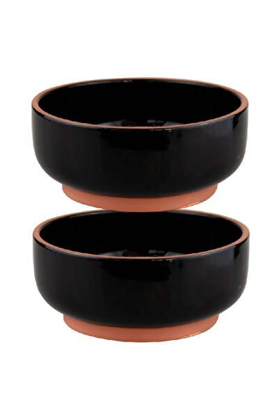 Culinaro Set 2 boluri portelan HELLA BLACK 23cm,2500ml