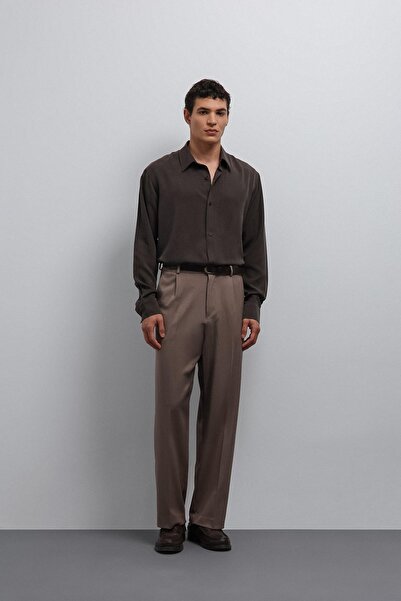 Antioch Kahve Teknik Regular Fit Men's Shirt