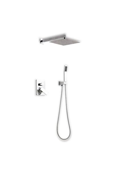 QUAL BRAND Sistem de duș încorporat cu cap pătrat 30x30 cm,