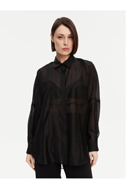 Access Fashion Γυναικείο Πουκάμισο 53-7068 Μαύρο