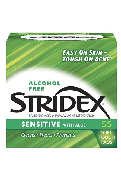 Stridex ضمادات طبية للبشرة الحساسة، 55 قطعة