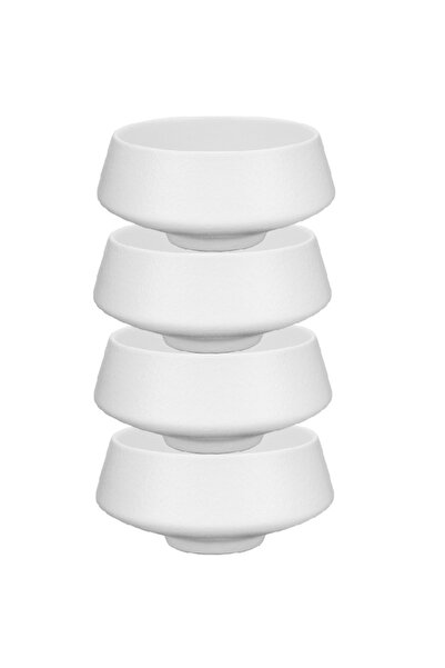 Culinaro Σετ 4 κωνικών μπολ Atlas White 13cm