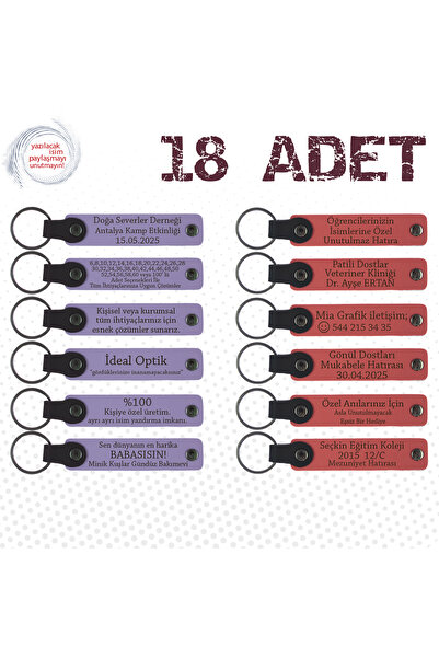 miawiki سلسلة مفاتيح جلدية للهدايا مع رسالة شخصية، بنفسجي وأزرق داكن، مجموعة ...