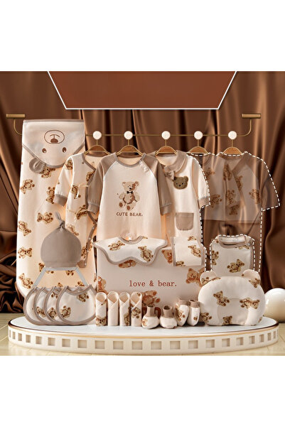 nannie Σετ Δώρου Ρούχων για Βρέφη Λεπτό 22 Τεμάχια Χαριτωμένη Αρκούδα - 3-6 μ...