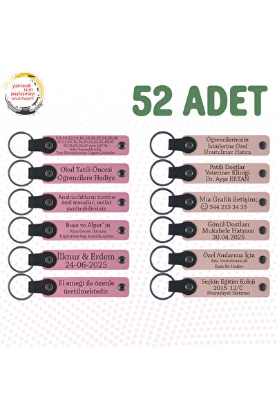 miawiki سلسلة مفاتيح جلدية للهدايا مع رسالة شخصية، أرجواني وأرجواني وأزرق داك...