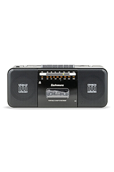 Electromures Boxă Bluetooth cu casetofon și radio EM 1010, negru/alb