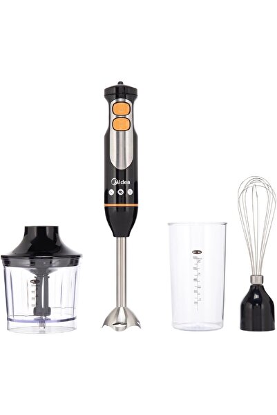 Midea خلاط يدوي 4 في 1، مفرمة ومخفقة، خلاط متعدد الوظائف مع شفرة من الفولاذ ا...