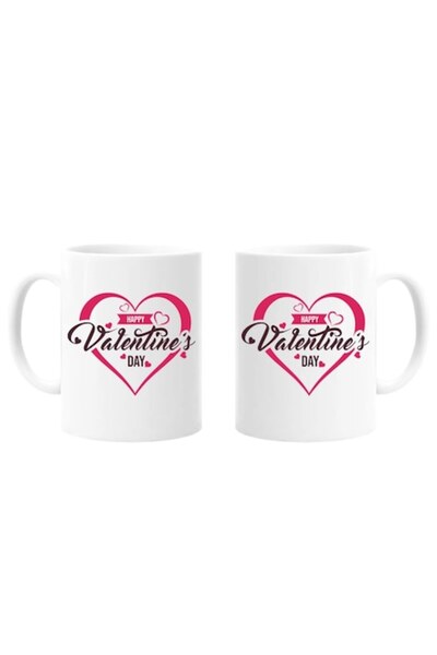 OEM Set 2 căni personalizate pentru partener, Ziua Îndrăgostiților, 330ml, ce...