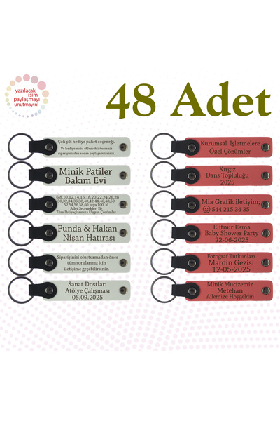 miawiki سلسلة مفاتيح ترويجية مع معلومات مدرسية مكتوبة، أرجواني وأزرق داكن، مجموعة من 48 قطعة لترويج المدرسة