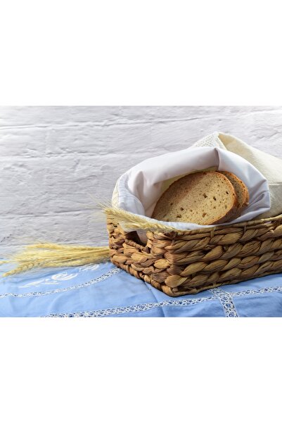 VeraGreen Padded bag for bread 3-4 kg, linen, with drawstring and stopper, roustique, size XL