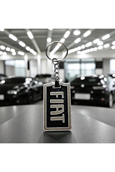 Pemina ميدالية مفاتيح سيارة فيات مصنوعة من الخشب المضغوط متوسط الكثافة بسماكة...