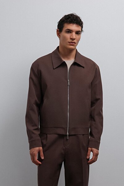 Antioch Brown Zippered Seasonal Men's Coat