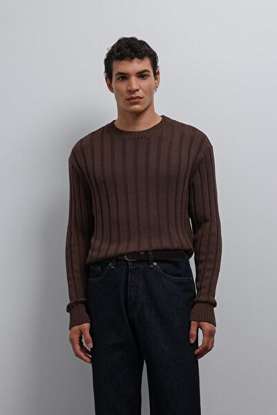 Antioch Brown 100% Cotton Corduroy Men's Sweater