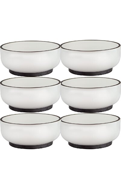 Culinaro Set 6 boluri portelan HELLA WHITE 14cm,580ml,alba