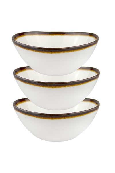 Culinaro Set 3 boluri salata portelan BAILEY 23cm 1700ml