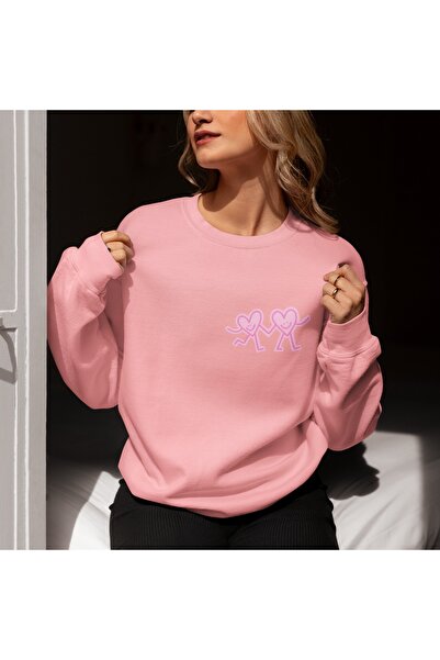 ArtYus ELEELEEL Πολύχρωμο φούτερ με λαιμόκοψη με τύπωμα ποδηλάτων