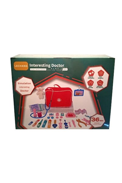 OEM Toy Medical Kit, Wooden Set, 20 Accessories, Interactive Toy