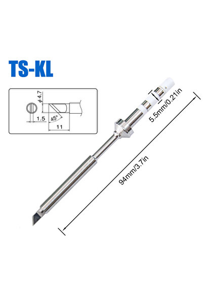Choice13 TS-KL Pine64 Pinecil TS100 TS101 Soldering Iron Tip Replacement Vari...